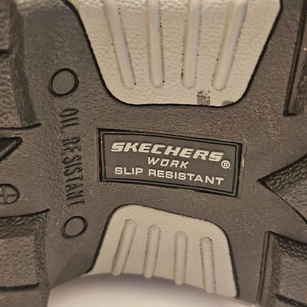 Skechers Work Mens Black Steel Toe Puncture Resistant Burgin Boots Wide Fit 9.5